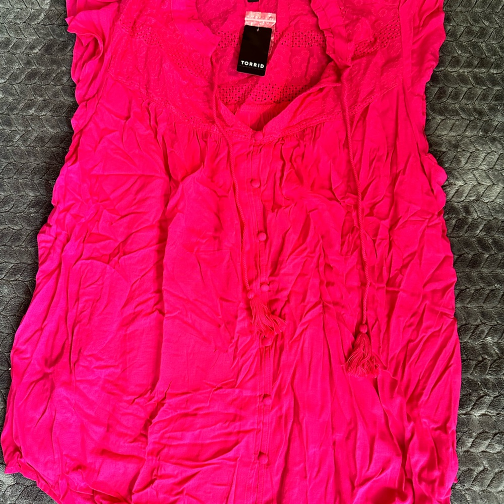 Torrid Hot Pink Tank Brand New